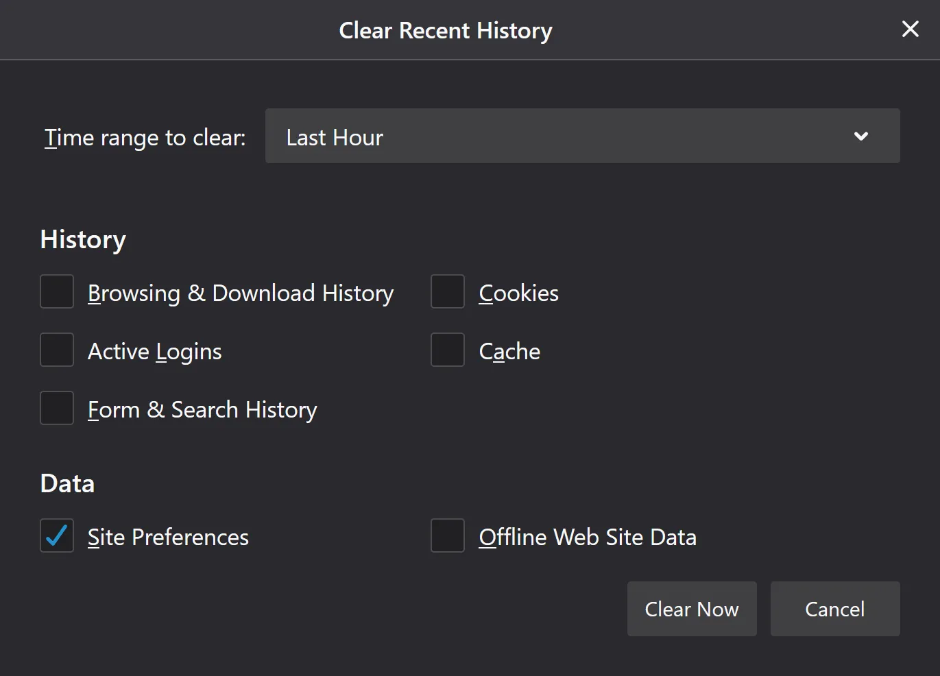 Clearing the Firefox HSTS database